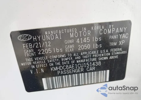 2012 Hyundai Elantra Touring Gls из США, поврежденный, VIN KMHDC8AE1CU151438